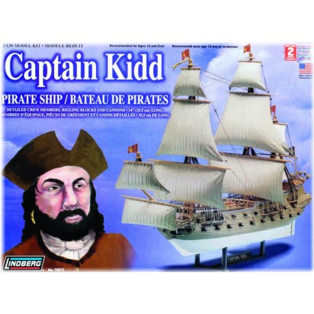 Model Plastikowy Do Sklejania Statek piracki Captain Kidd Lindberg