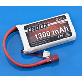 Pakiet Redox LiPo 7,4V 1300mAh 30c