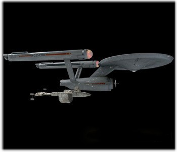 model Star Trek TOS USS Enterprise Space Seed