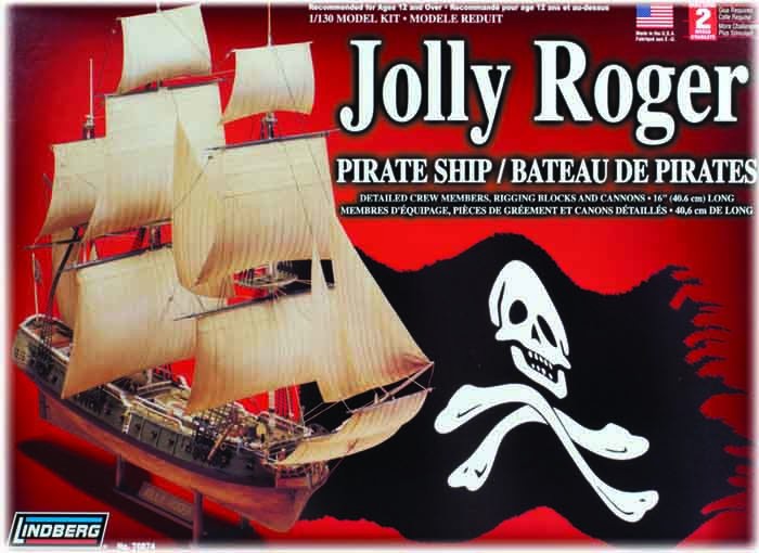 Model Plastikowy Do Sklejania Lindberg (USA) - Statek piracki Jolly Roger
