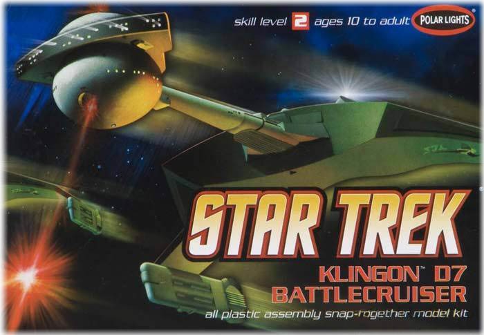 Model Plastikowy Do Sklejania Polar Lights (USA) - Krążownik Star Trek Klingon D7