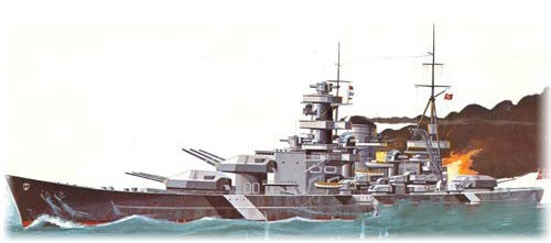Model Niemiecki okręt wojenny Scharinmorst