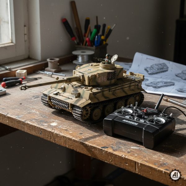 Czołg zdalnie sterowany - model Rc-7