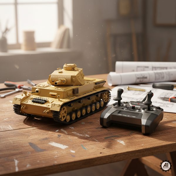 Czołg zdalnie sterowany - model Rc-9