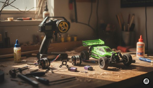 Aparatura Rc i samochód zdalnie sterowany-7