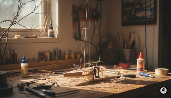 budowa żaglówki zdalnie sterowanej-4