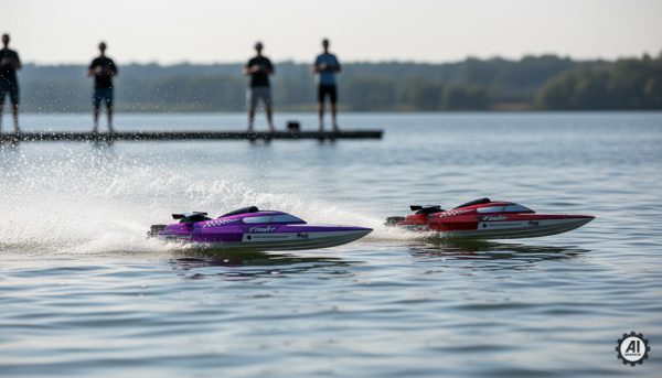 motorówki zdalnie sterowane wyścig po jeziorze-4