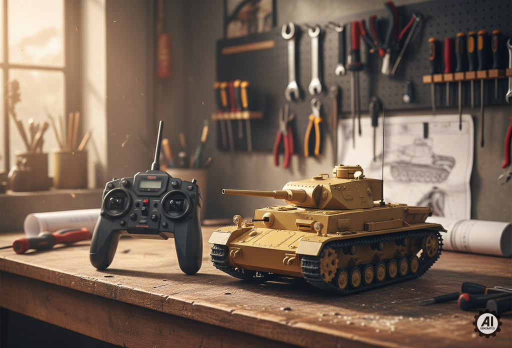 Czołg zdalnie sterowany - model Rc-10