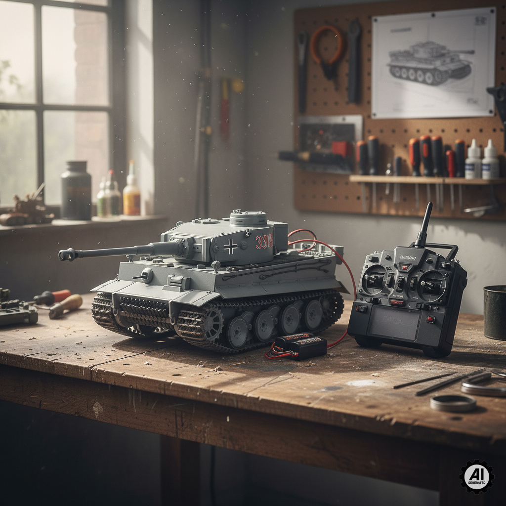 Czołg zdalnie sterowany - model Rc-6
