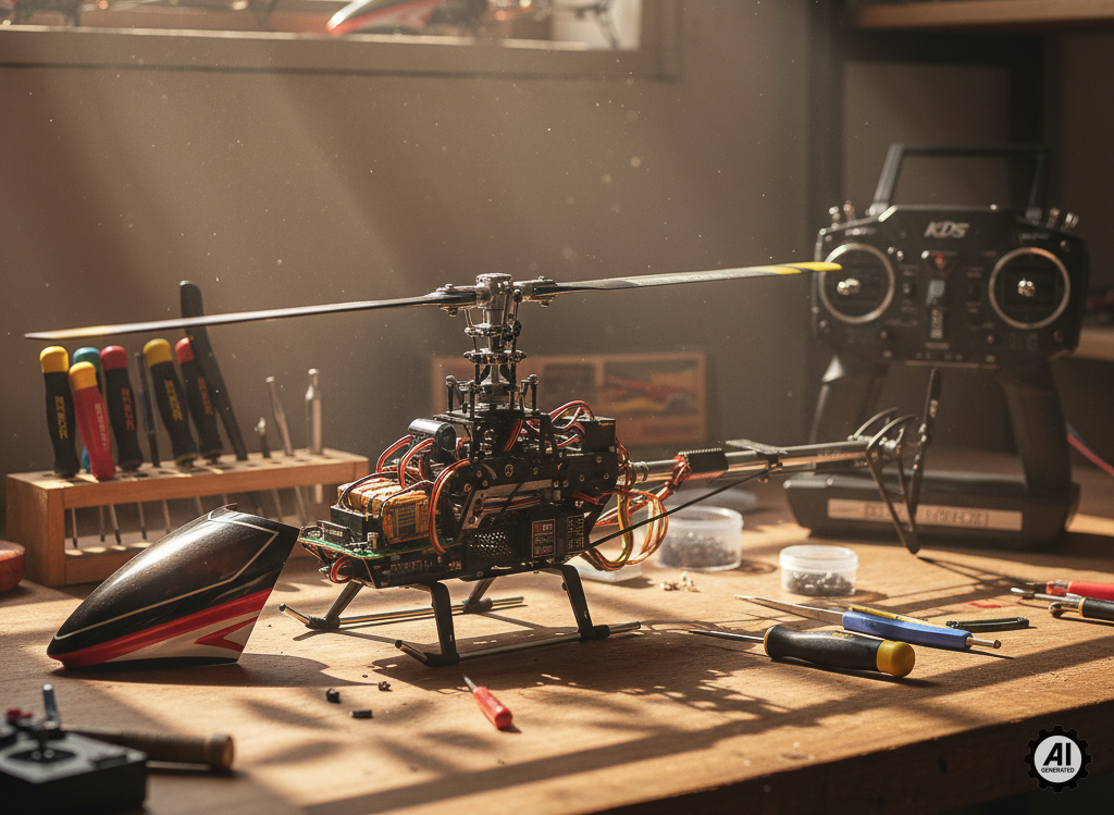 helikopter zdalnie sterowany - model Rc-6