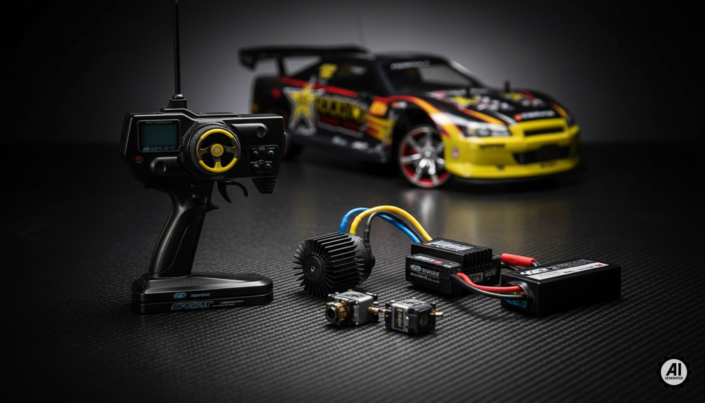 Aparatura Rc i samochód zdalnie sterowany-5